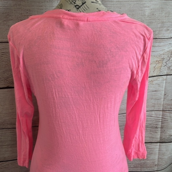 Alice + Olivia X Scoop NYC Dress Colab Casual Bodycon Size Small Tencel Hot Pink - Picture 6 of 10